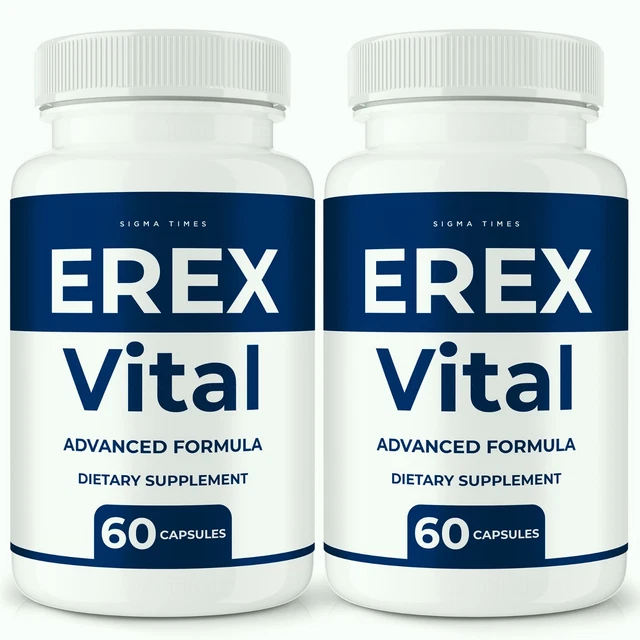 ErexVital Male Performance Support Supplement Bottle